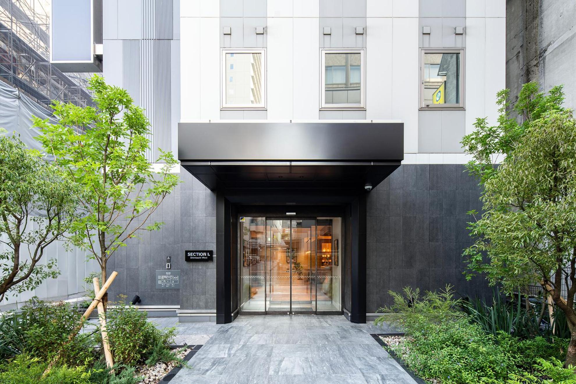 Апарт отель Section L Shimbashi West Токио Экстерьер фото